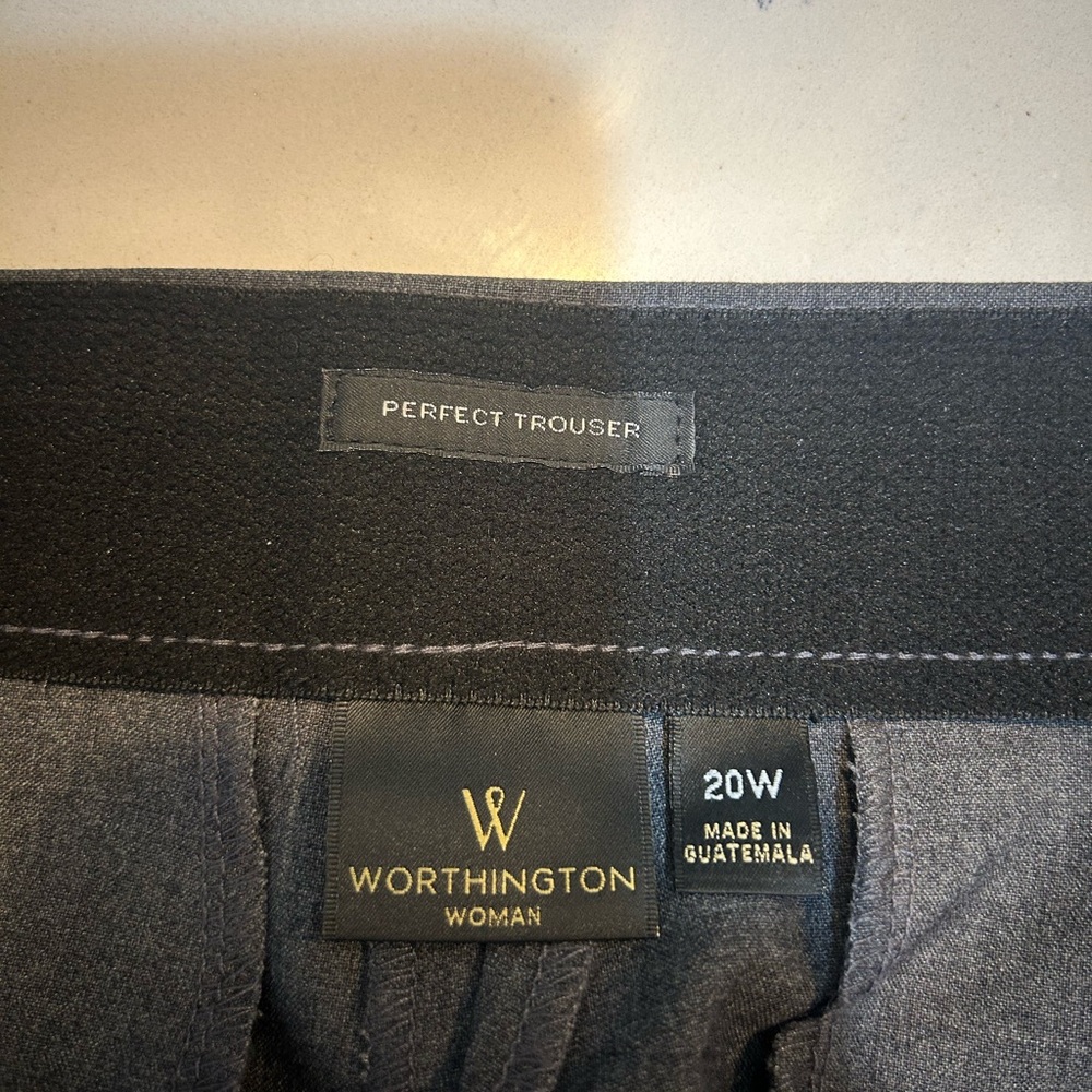 Worthington Women's Gray Trousers 20W